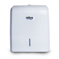 Dispenser para papel toalha interfolhas branco e cinza New Classic Nobre